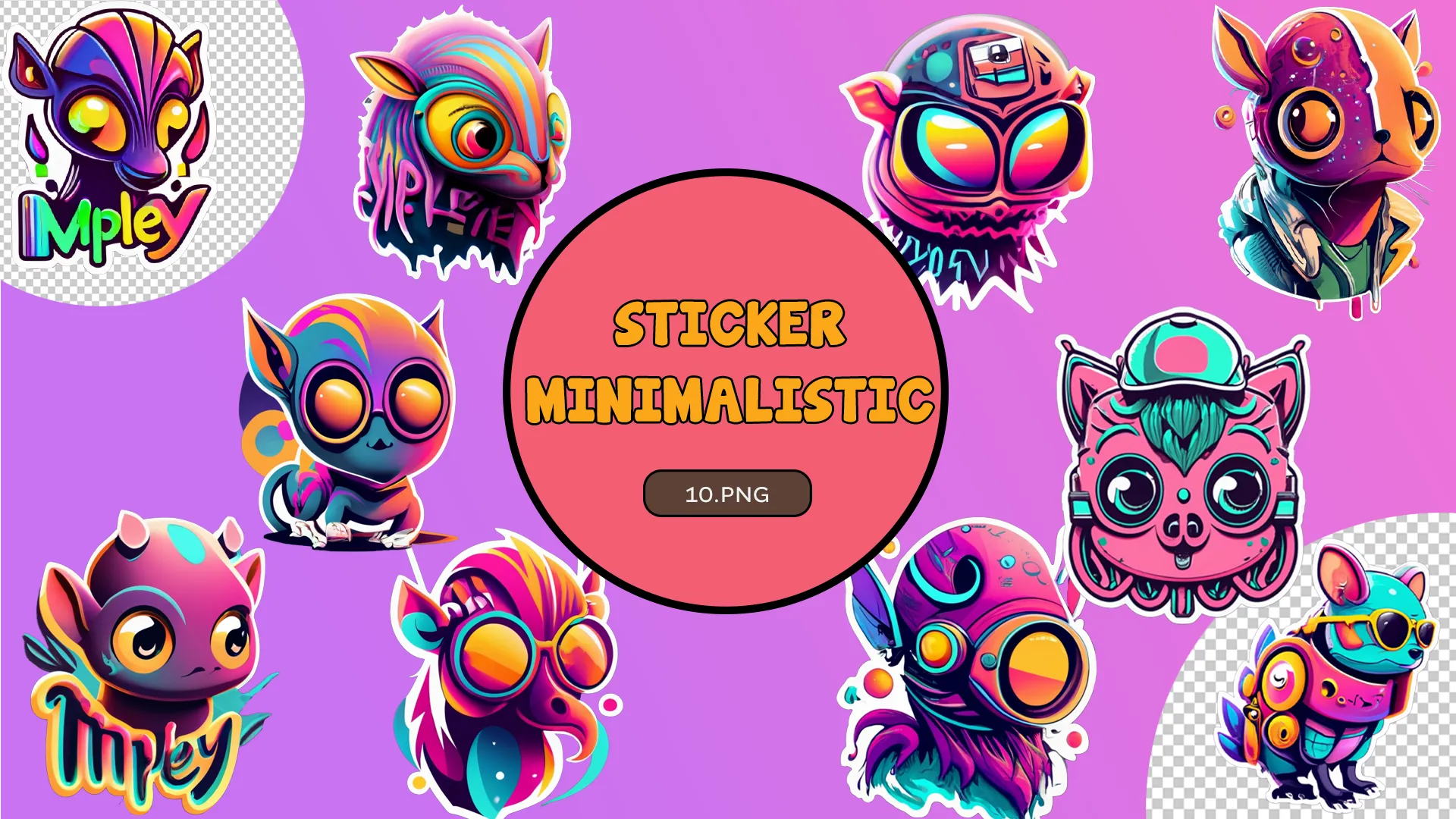 Whimsical Critters Collection Pack for Digital Art image